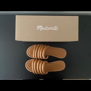 Madewell multistrap flat sandals in leather